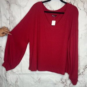 Maroon pullover sweater